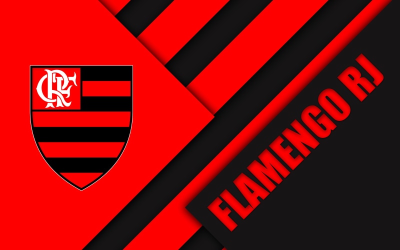 Clube de Regatas do Flamengo, Logo, 4K, Soccer