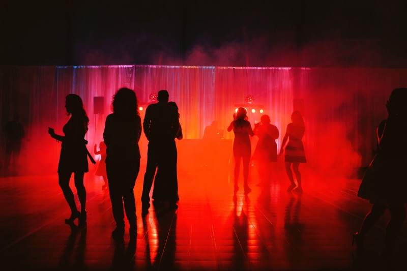 performance, party, stage, indoors, stage - Performance Space, illuminated, women, disco Dancing, nightclub, red, People, arts culture and entertainment