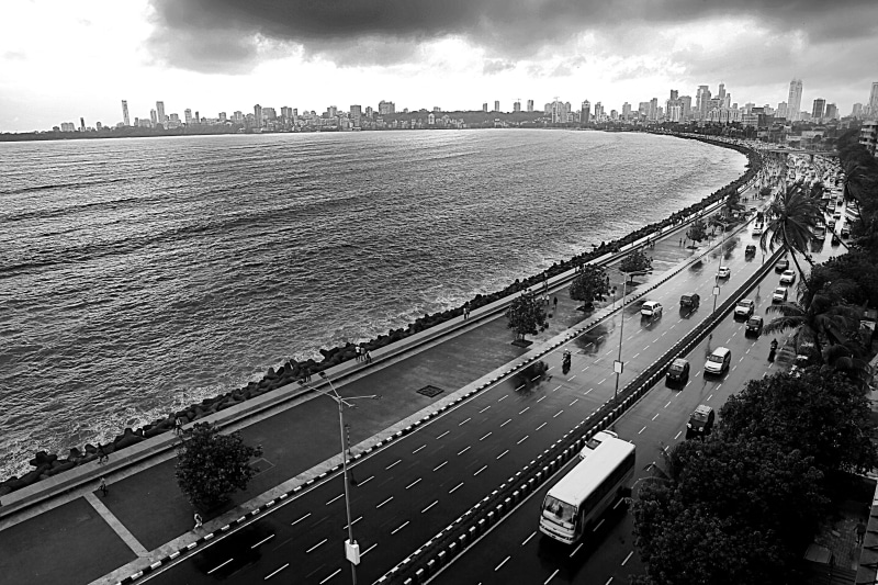 incidental people, sky, outdoors, day, downtown, traffic, building, bridge - man made structure, tourism, tree, water, india, plant, 2K, building exterior