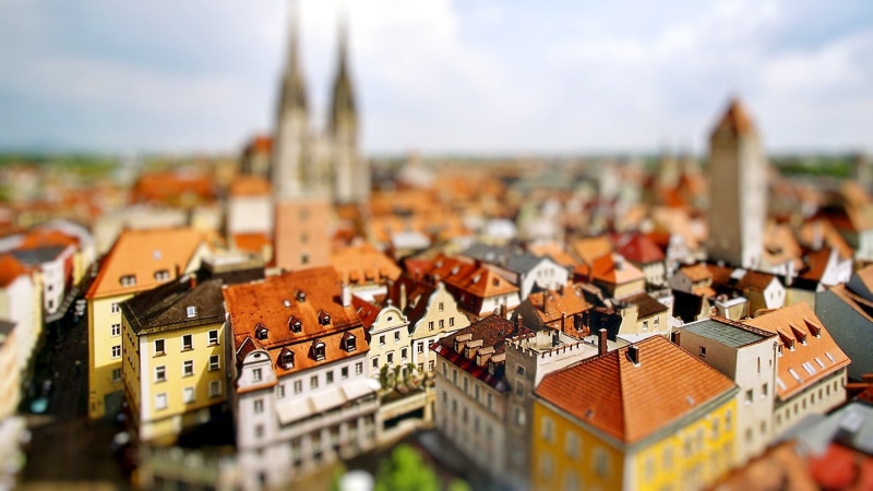crowded, old, roof, travel, built Structure, germany, selective focus, history, cloud - sky, day, panoramic, cultures, travel Destinations, town Square