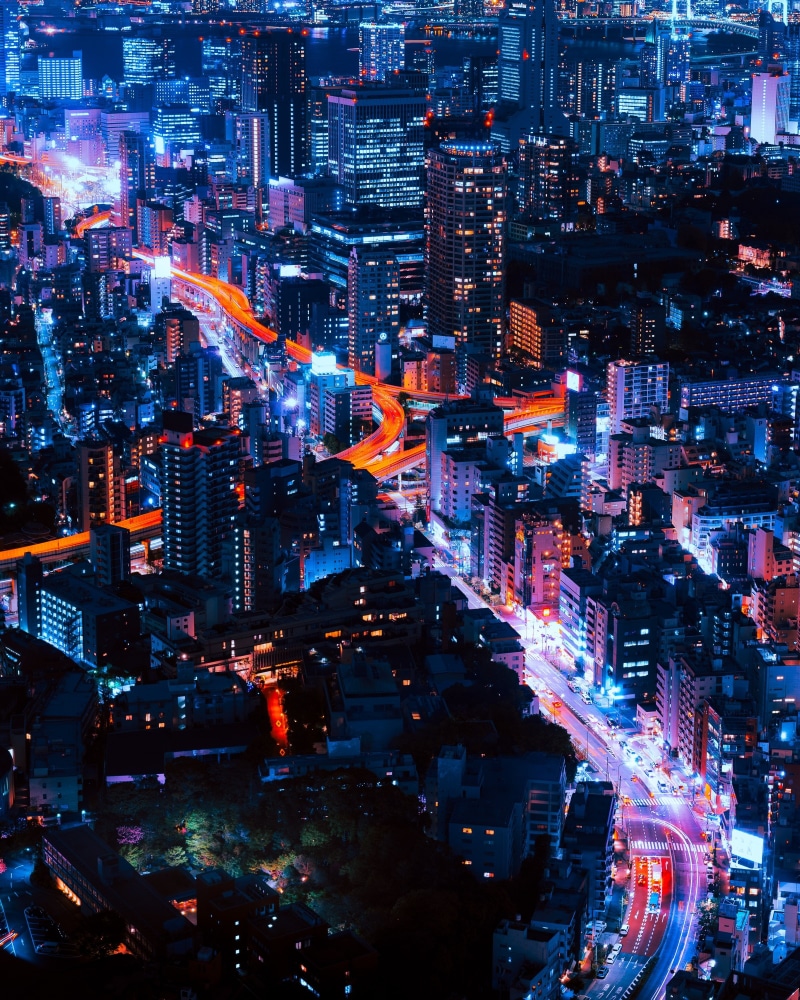 Japan, Tokyo, 2K, city, skyscraper