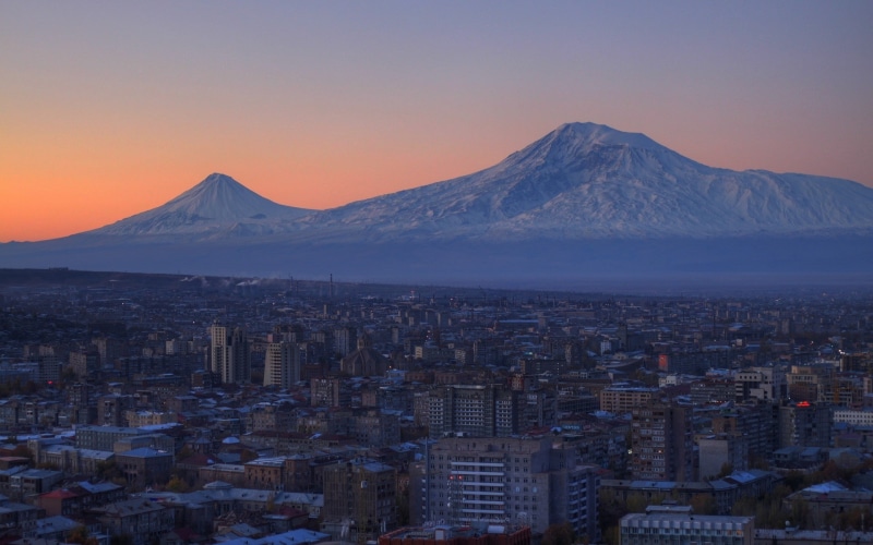 environment, architecture, scenics - nature, snow, outdoors, nature, built structure, 1080P, cityscape, skyscraper, Armenia, Ararat, cold temperature
