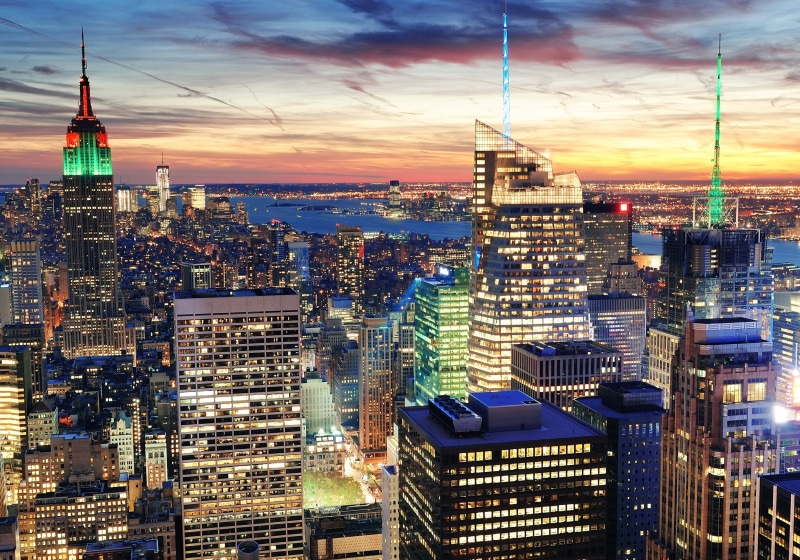 financial District, 5K, downtown District, office Building, manhattan - New York City, midtown Manhattan, city Life, spire, famous Place, cityscape, sunset