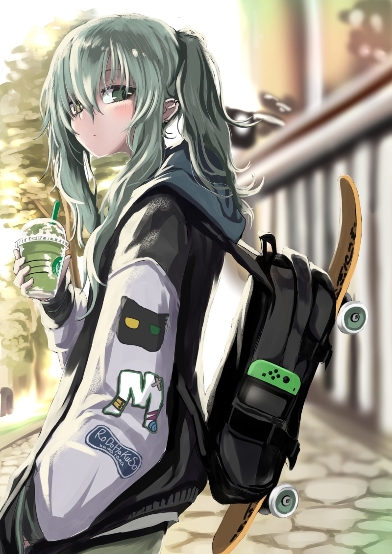 skate, original characters, anime girls, anime, 4K