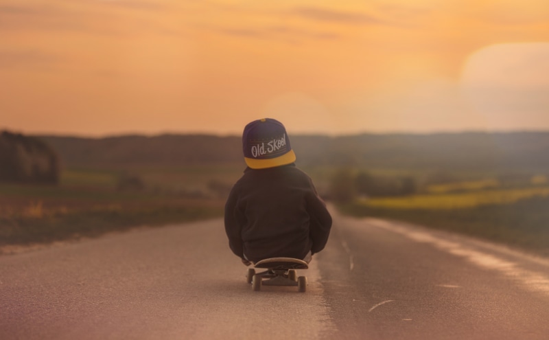landscape, school, full length, Skateboard, focus on foreground, the way forward, Road, Funny, sunset, nature, Cute, Skateboarding, oldschool, real people