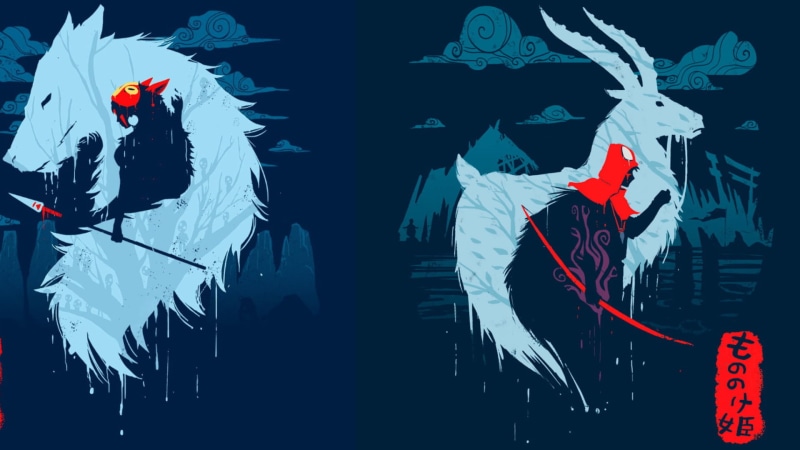 1080P, anime, Princess Mononoke, Ashitaka, clouds, mountains