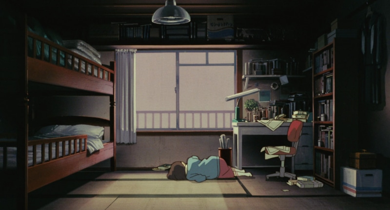 anime girls, anime, bed, Studio Ghibli, Whisper of the Heart, interior, Mimi o Sumaseba, 1080P, house, room
