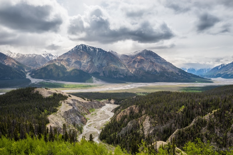 Cloud, scenics, landscape, nature, sheep, lake, Explored, mountain  river, snow, Slims, 1080P, daylight, Yukon Territory, summer, HDR, outdoors, mountain