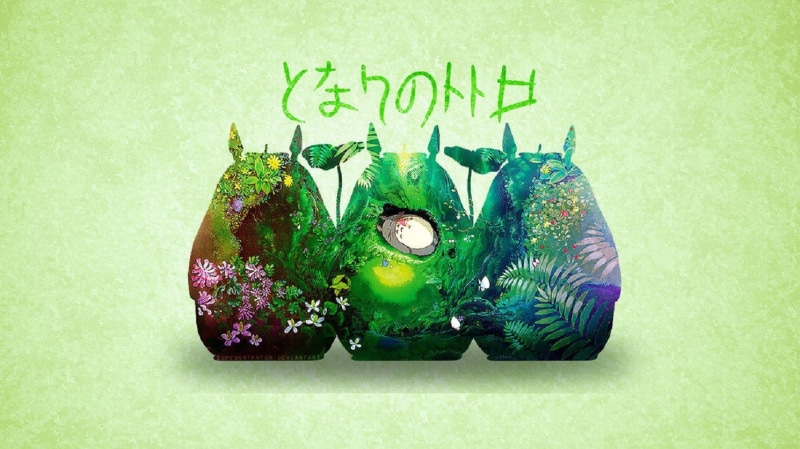 Totoro, 720P, My Neighbor Totoro, simple background, Studio Ghibli
