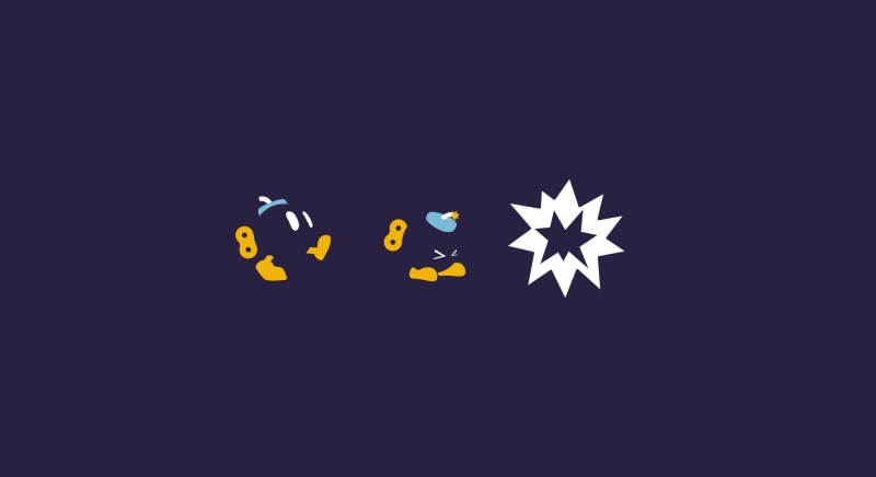 simple, video games, 1080P, purple, simple background, Nintendo, contrast, yellow, Super Mario, Adobe Illustrator, Bob-omb, Mario Bros.