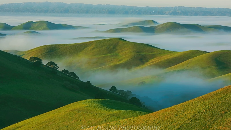 field, 1080P, agriculture, aerial view, Bay Area  California, Rolling Hills, hill, outdoors, grass, Spring Green, meadow, Low, land, mountain, Early Spring