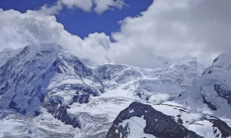 air, white, snow, tranquility, view, adventure, altitude, glacier, mountain peak, blue sky, extreme weather, mountain, environment, nature, tranquil scene