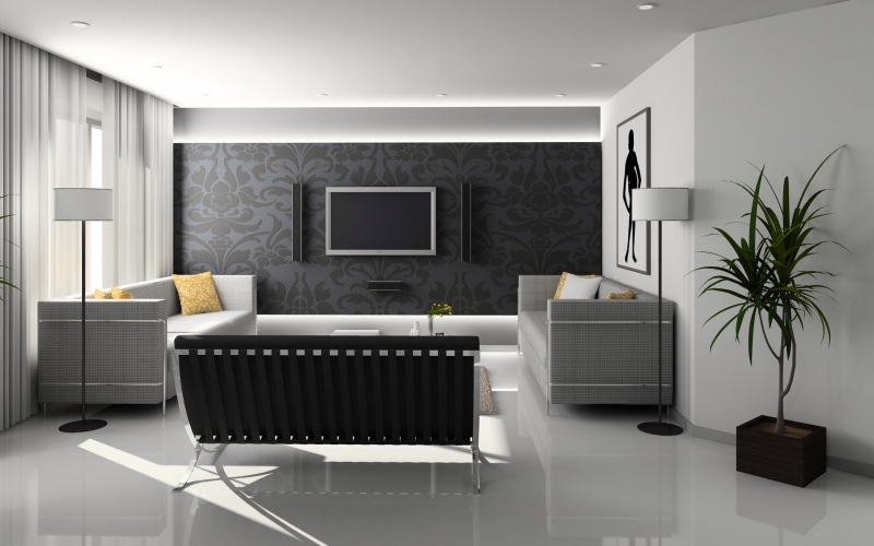 decoration, three dimensional, home, luxury, furniture, chair, wall - building feature, home interior, home showcase interior, empty, architecture, decor