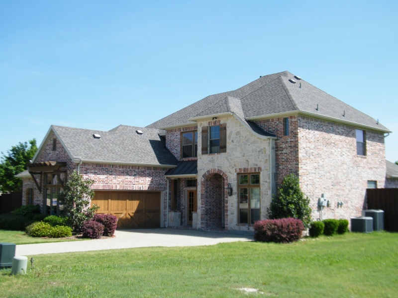 lawn, structure, housing, estate, blue, tree, building Exterior, residential, architecture, built Structure, concrete, home Ownership, city, dwelling, clear sky