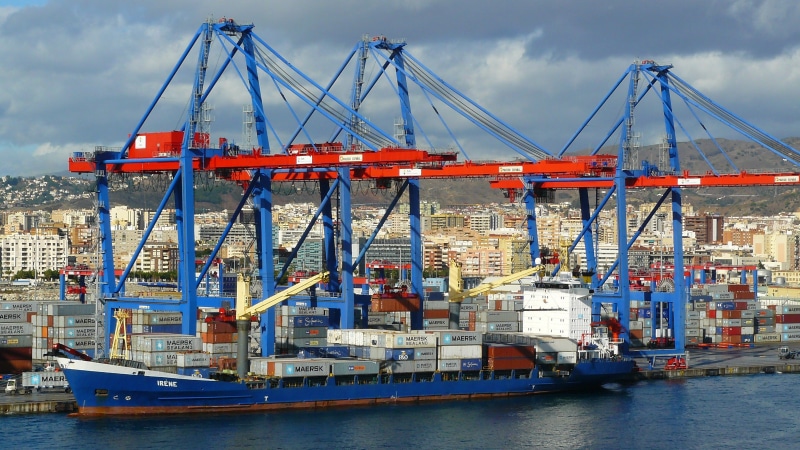boat, coast, mode of transportation, quayside, nautical Equipment, crane - Construction Machinery, outdoors, freight Transportation, container Ship, near