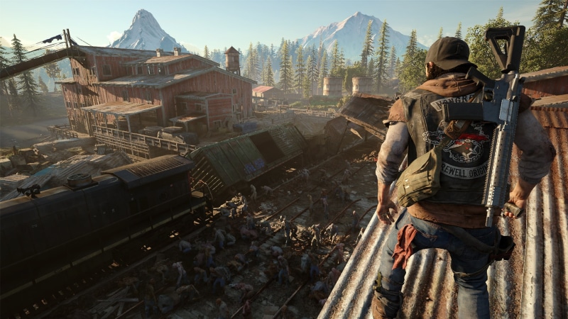 building, 1080P, train, daylight, games art, Days Gone, video games, Sony Playstation, hat