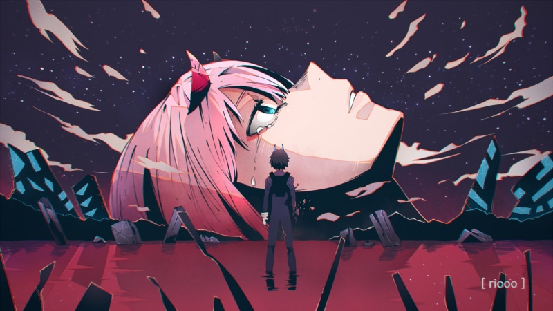 Darling in the FranXX, 1080P, Anime, End of Evangelion, Zero Two (Darling in the FranXX), Hiro (Darling in the FranXX)
