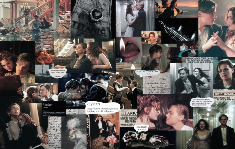 Leonardo DiCaprio, Kate Winslet, Titanic, 2K, movie poster