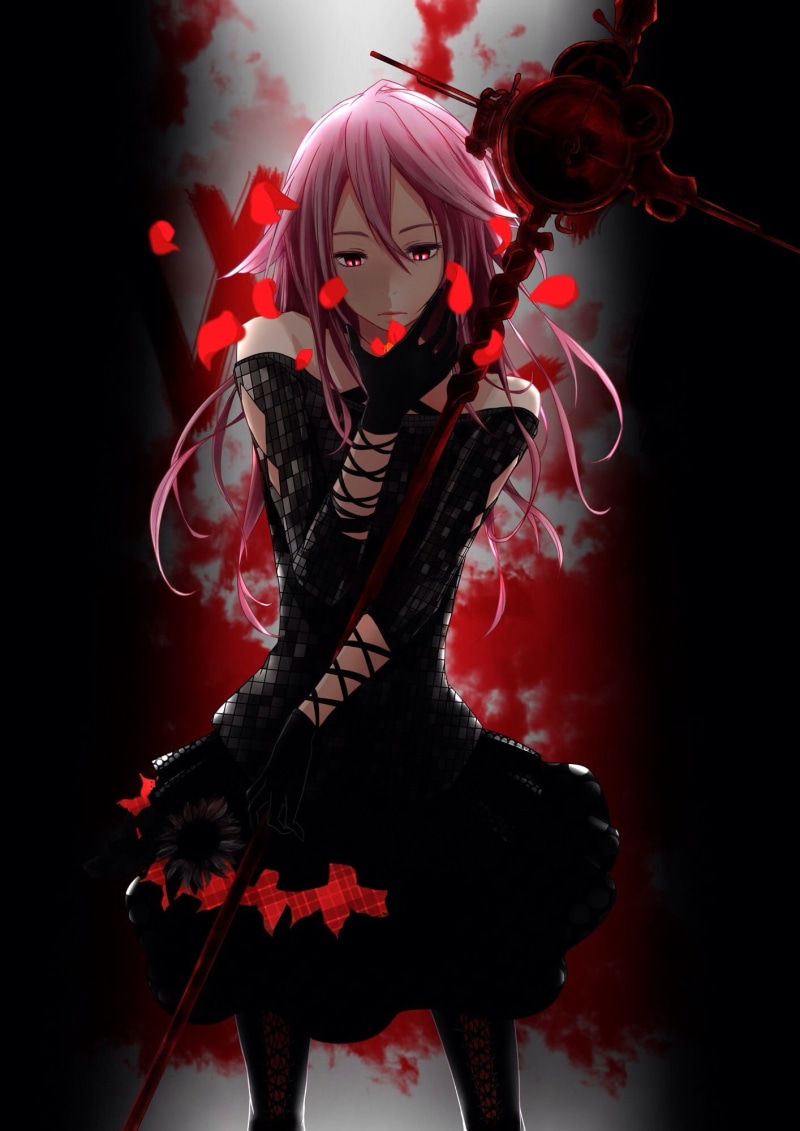 mask, one person, adult, performance, 1080P, illustration, event, female, night, costume, headwear, women, clothing, unrecognizable person, Guilty Crown
