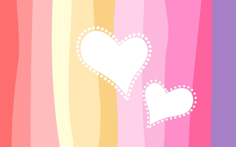 1080P, Love, Two, shaped, Heart