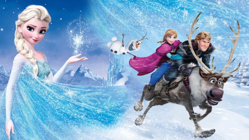 men, young women, Elsa (Frozen), women, swimming pool, Olaf (Frozen), beautiful woman, Kristoff (Frozen), people, full length, females, group of people