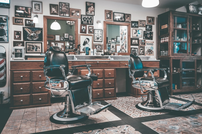 hair salon, barber shop, occupation, fashion, adult, coiffeur, two, full length, style, indoors, netherlands, seat, 5K, electric lamp, real people, business