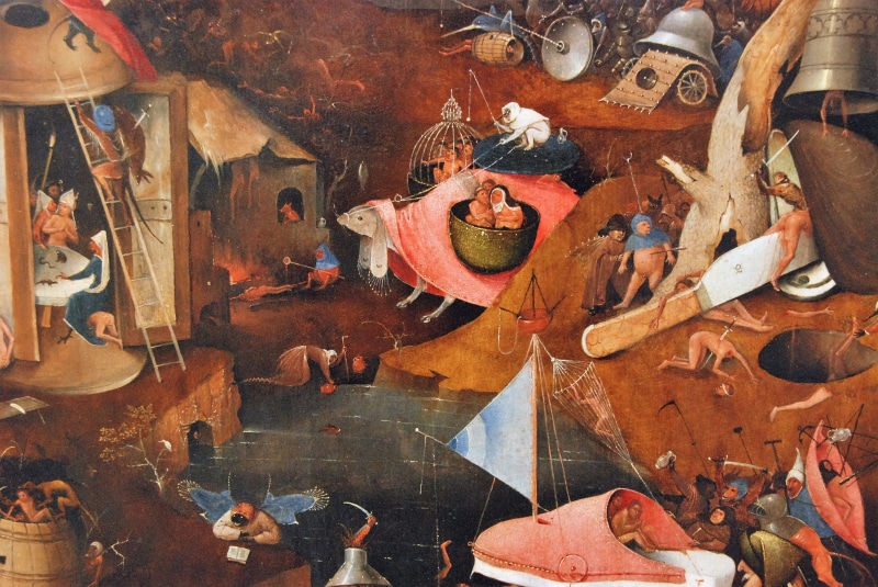 the groeninge museum, painting, real people, high angle view, art and craft, representation, retail, bruges, for sale, jeroen bosch, belgium, shopping