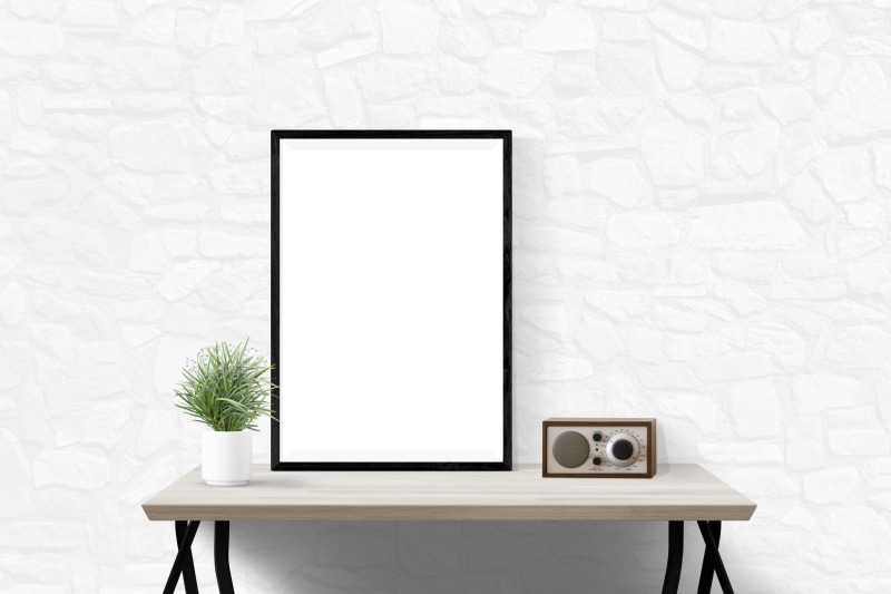 furniture, beige, wooden, white color, communication, decor, presentation, empty, mock, home interior, poster, indoors, architecture, interior, 5K, wireless technology