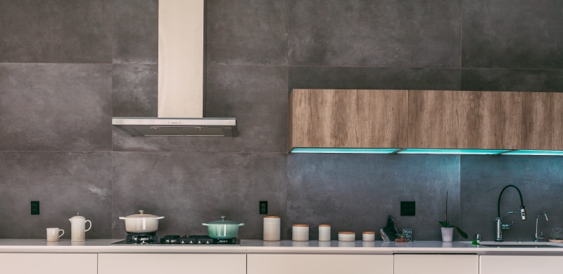 modern kitchen, sink, clean, steel, cabinet, indoors, apartment, le creuset, wall, appliance, wall - building feature, household equipment, sideboard, architecture