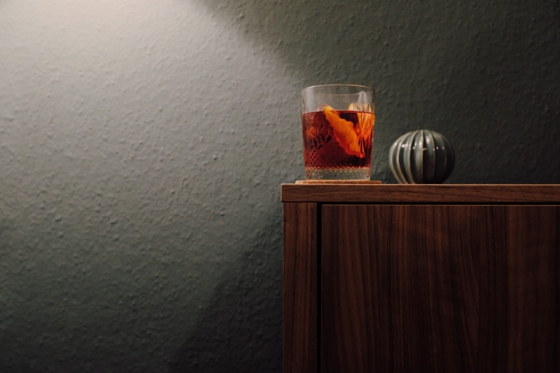 drink, indoors, sideboard, rum, glass - material, italian, walnut, drinking, wall - building feature, wood - material, martini, transparent, dekor, campari