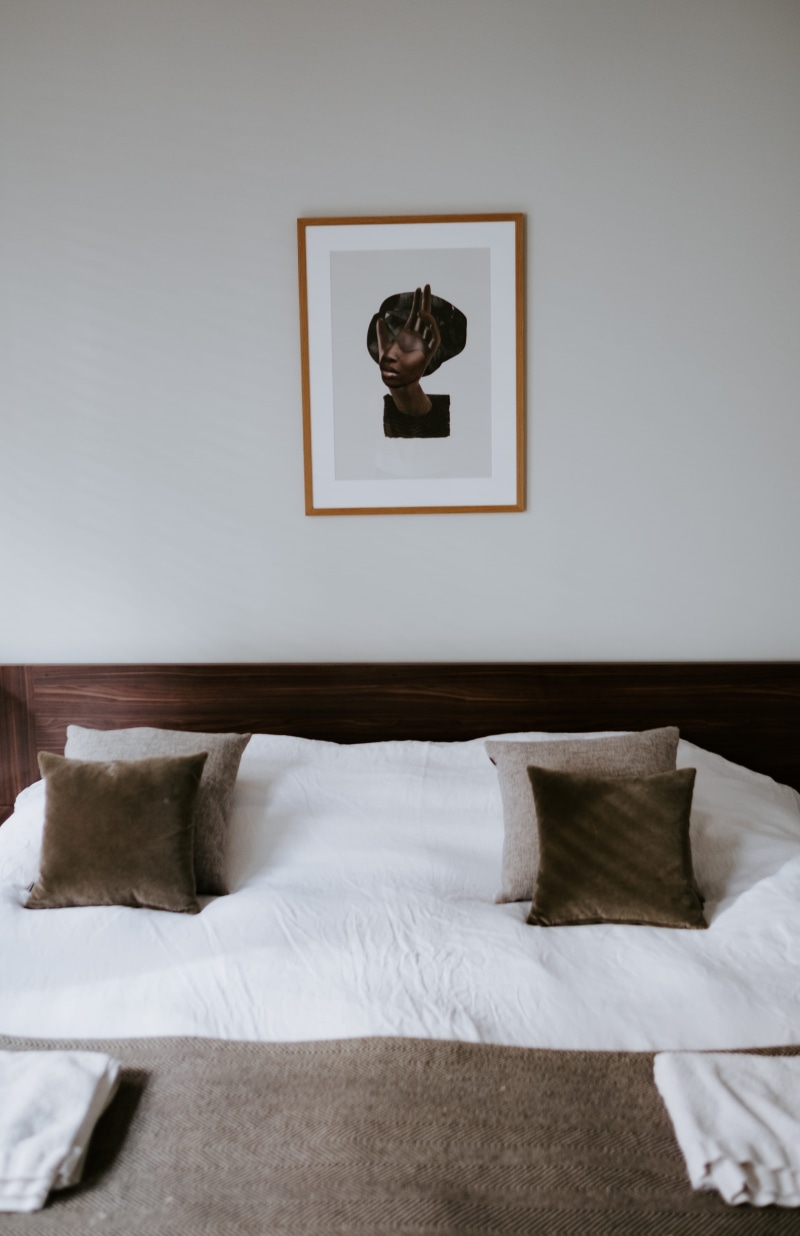 brown, stuffed, dorm room, blanket, room, sideboard, set, luxury, relaxation, picture frame, furniture, indoors, inside, white, cushion, absence, home showcase interior