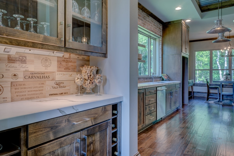 luxury, abandoned, design, lifestyle, floor, kitchen interior, flooring, domestic room, sideboards, contemporary, transparent, wine, home, alcohol, glass