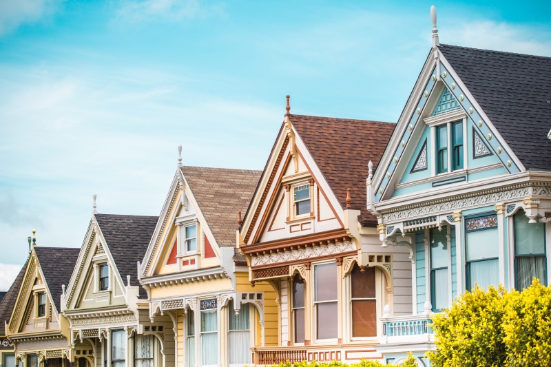 nature, residential District, row house, painted, house, san, icons, city, home Ownership, Iconic, california, ladies, San Francisco, Painted Ladies, building Exterior