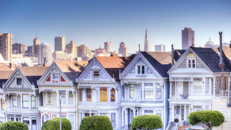 tower, row house, neighborhood, outdoors, 4K, houses, landscape, four, building exterior, office building exterior, cityscape, travel destinations, nature