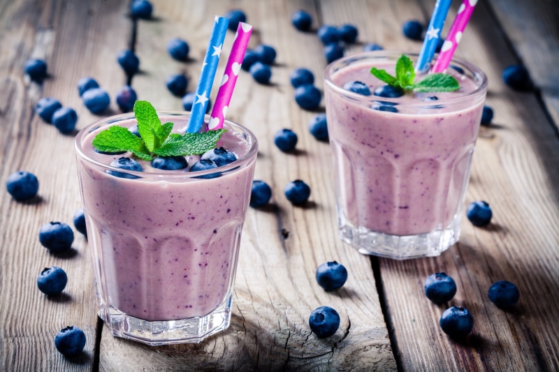 refreshment, leaf, purple, glass, 4K, berry fruit, mash - food state, food, household equipment, garnish, no people, fruit, yogurt, indoors, blueberry