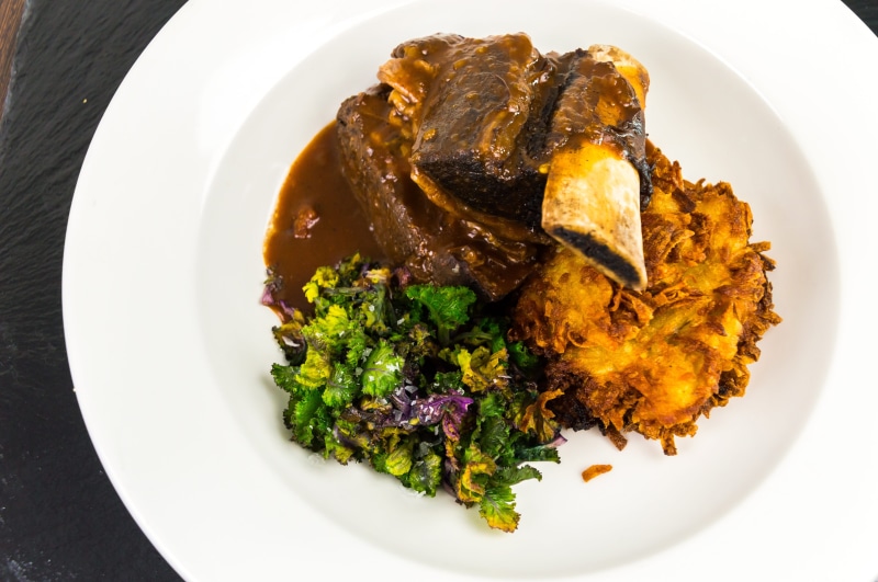 no people, vegetable, food, healthy eating, roasted, table, meal, 5K, indoors, serving size, high angle view, temptation, white meat, still life, wellbeing