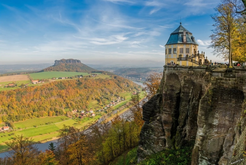 people, forest, x, Castle, v, Clouds, Village, architecture, 1610x1080 px, rock, valley, Landscape, px, artwork, house, nature, Trees, hd, river, fall