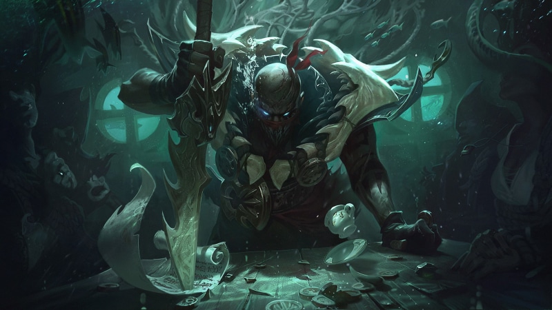 sea, occupation, indoors, 720P, gloves, League of Legends, leisure activity, swimming, one person, real people, men, underwater, fish, school of fish