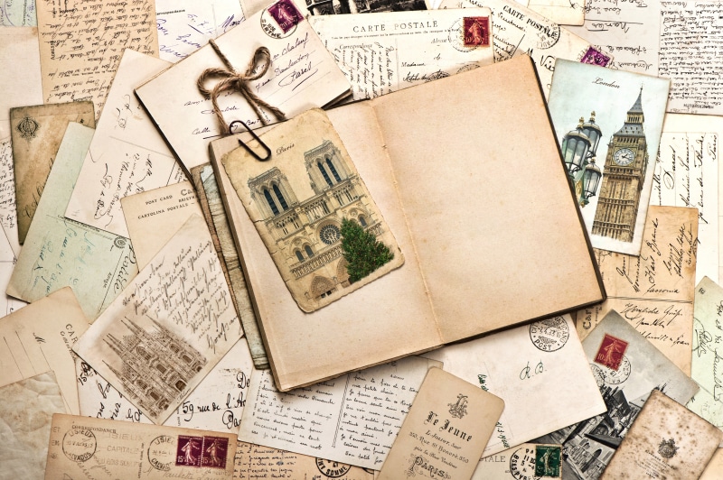 travel, letter, mail, postcard, document, the Past, grunge, line, stained, backgrounds, communication, dirty, envelope, ephemera, monuments, old paper