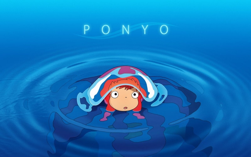 nature, Ponyo, Movie, fun, blue, smiling, 720P, childhood, human body part, child, people, human representation, representation, text, body part, happiness