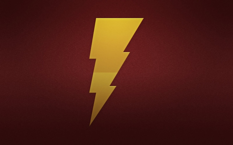 copy space, DC Comics, Shazam, full frame, arrow symbol, 1080P, Billy Batson, yellow, studio shot, sign, direction, design, indoors, backgrounds, guidance