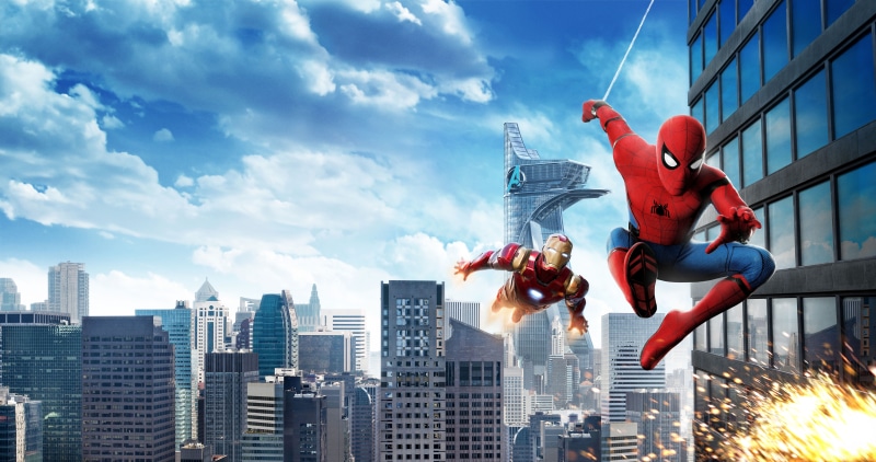 digital composite, architecture, building, nature, Iron Man, headwear, 8K, office building exterior, skyscraper, protection, 4K, outdoors, building exterior