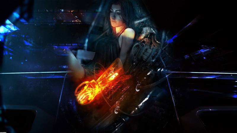 Mass Effect 2, skill, women, laser, industry, front view, MIranda, young adult, Mass Effect, metal, welding, Miranda Lawson, 1080P, technology, adult