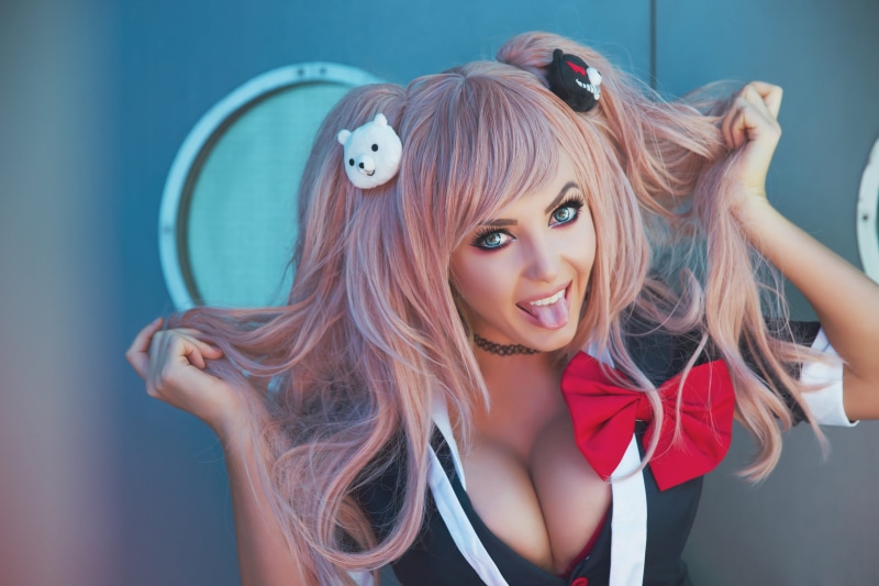model, 2K, Jessica Nigri, pink hair, cosplay, women