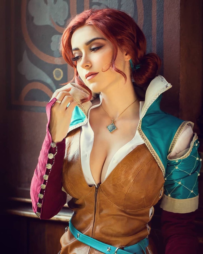 The Witcher 3: Wild Hunt, redhead, Triss Merigold, 720P, Jannet in Cosplay, women