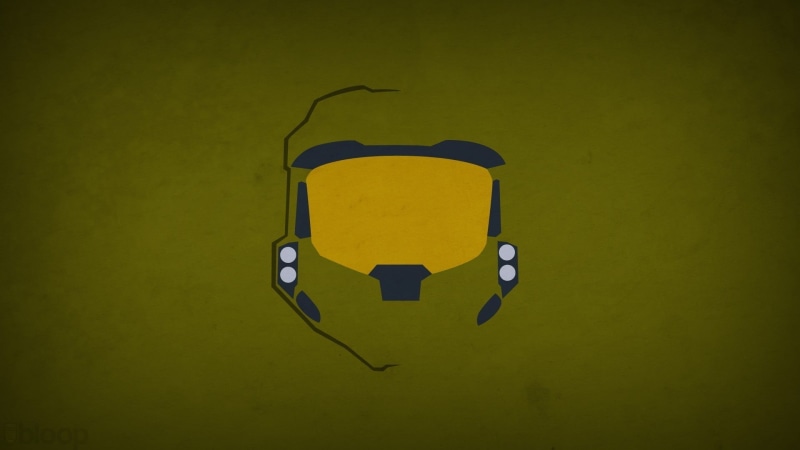 single object, superhero, minimalism, 1080P, Halo, studio shot, green color, shadow, shape, indoors, Master Chief, copy space, simplicity, no people, close-up
