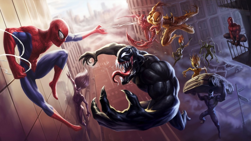 Carnage (Marvel Comics), Spider-Man, 4K, Venom