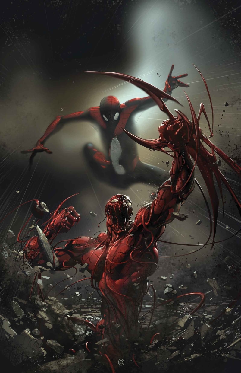 artwork, Spider-Man, Marvel Comics, Carnage, 1080P