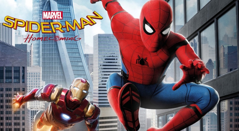 Movies, man, office building exterior, text, communication, Spiderman, Movie, built structure, building, male likeness, homecoming, people, art and craft