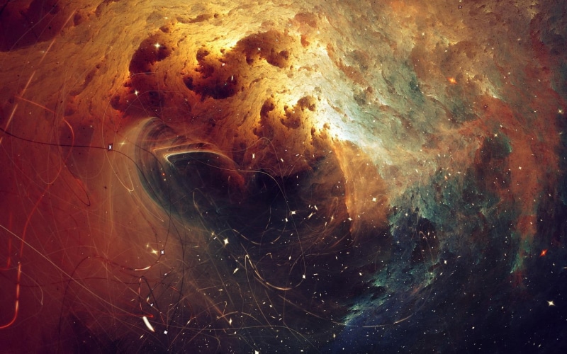particles, fractal galaxy, 720P, fractal, filaments, galaxy, space